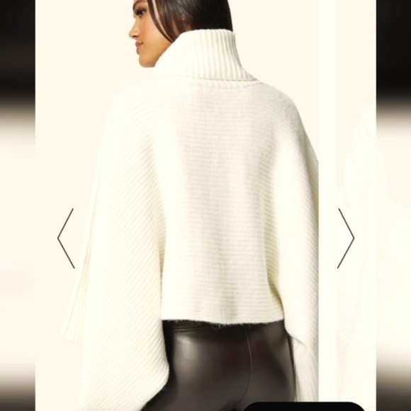 Bebe OVERSIZED MOCK NECK SWEATER Size-M - Picture 4 of 10